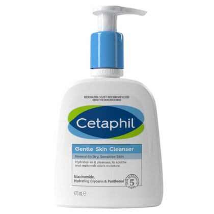 Cetaphil Gentle Face & Body Cleanser – 473ml – For Normal, Dry & Sensitive Skinسيتافيل غسول لطيف للوجه والجسم – 473 مل – للبشرة العادية والجافة والحساسة
