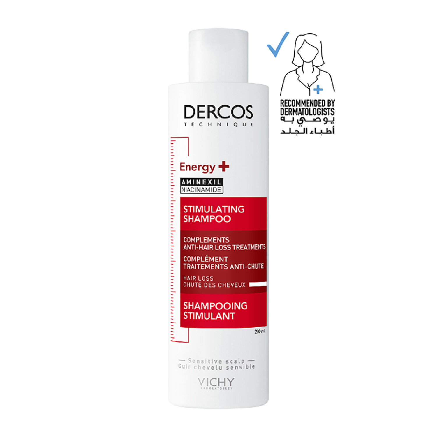 Vichy Dercos Energising Shampoo Anti-Hair Loss – فيشي ديركوس شامبو منشط لعلاج تساقط الشعر – 200 مل