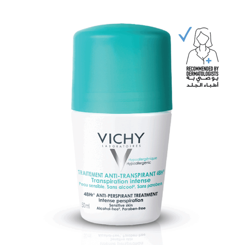 Vichy 48H Anti-Perspirant Treatment Deodorant – فيشي مزيل عرق وعلاج للتعرق المفرط – 50 مل