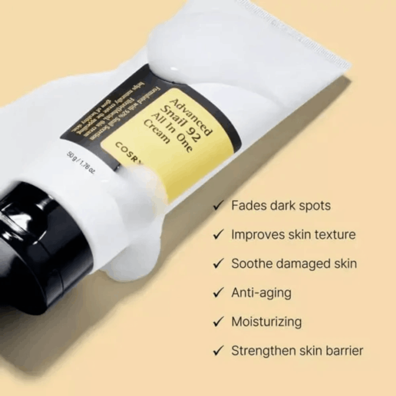 COSRX Advanced Snail 92 All in One Cream كوزاركس كريم الحلزون 92 المطور الكل في واحد - 100 مل - Image 2