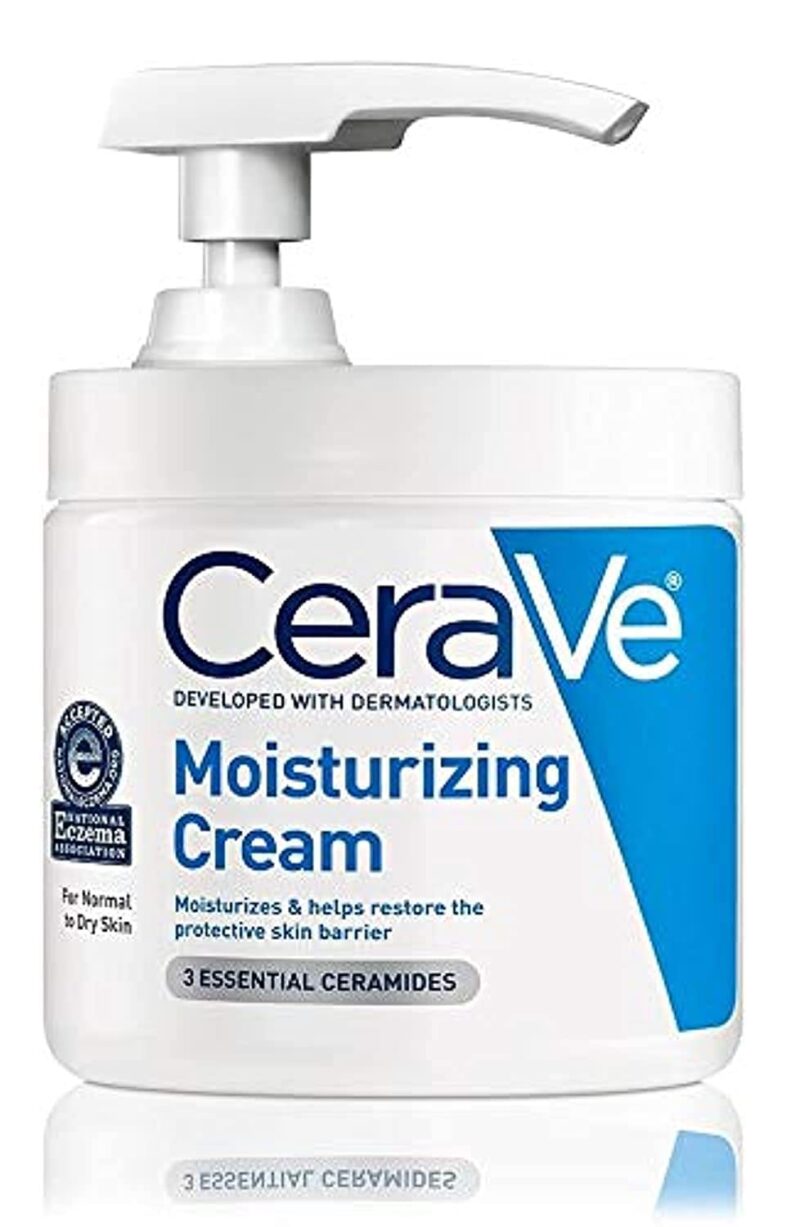 CeraVe Moisturizing Cream for Normal to Dry Skin – Unscented سيرافي كريم مرطب للبشرة العادية والجافة – بدون عطر - Image 2