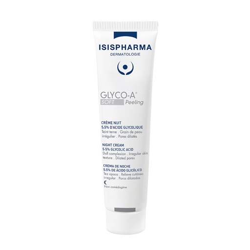 Isispharma Glyco-A Soft Peeling Night Cream 5.5% – كريم ليلي مقشر لطيف ومجدد للبشرة