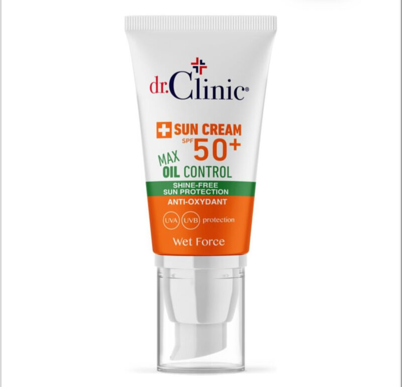 دكتور كلينك واقي شمس للبشرة الدهنية بعامل حماية SPF50 Dr.Clinic Sun Cream SPF50 Oil Control for Oily Skin
