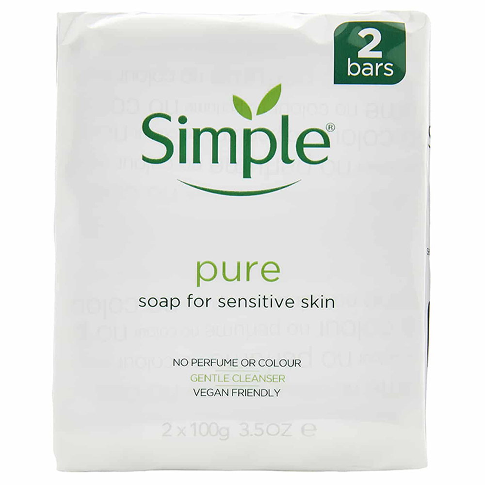 Simple Pure Soap for Sensitive Skin – سمبل صابونة نقية للبشرة الحساسة – 100 جم × 2