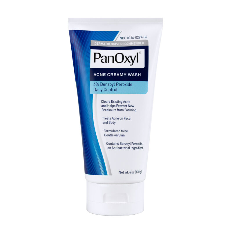 PanOxyl Creamy Wash Benzoyl Peroxide 4% Daily Control – بانوكسيل غسول كريمي يومي بحمض البنزويل ٤٪ للتحكم في حب الشباب