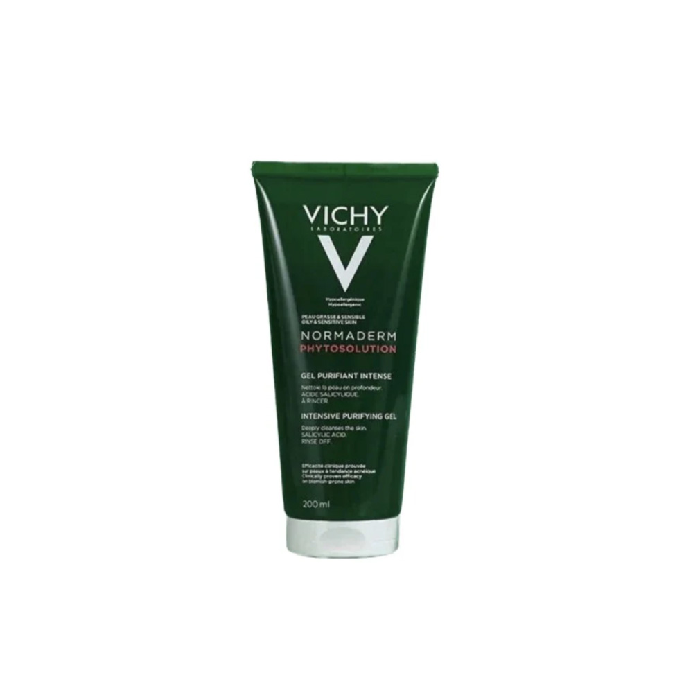 Vichy Normaderm Phytoaction Daily Deep Cleansing Gel – فيشي نورماديرم جل غسول يومي للبشرة الدهنية بحمض الساليسيليك – 200 مل