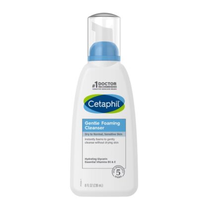 Cetaphil Gentle Foaming Cleanser for Dry, Normal, Sensitive Skin – 236ml سيتافيل غسول رغوي للبشرة الجافة، العادية، والحساسة – 236 مل