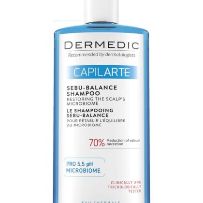 DERMEDIC Sebu-Balance Shampoo – 300ml ديرمديك شامبو معادل لإفراز الدهون وموازن لفروة الرأس – 300 مل