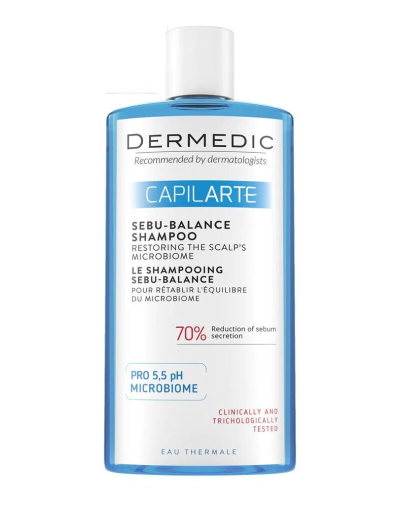 DERMEDIC Sebu-Balance Shampoo – 300ml ديرمديك شامبو معادل لإفراز الدهون وموازن لفروة الرأس – 300 مل