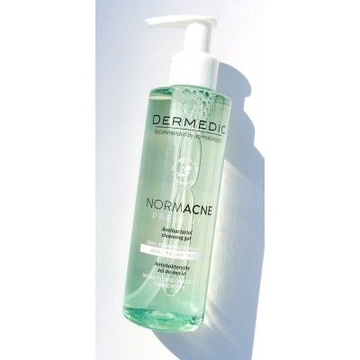 DERMEDIC Normacne Antibacterial Cleansing Gel – 200ml دديرمديك غسول جل مضاد للبكتيريا للبشرة المعرضة لحب الشباب – 200 مل