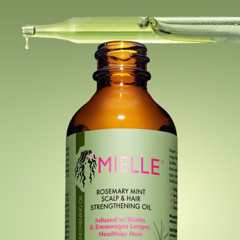 ميلي زيت تقوية الشعر وفروة الرأس بالروزماري والنعناع 59 مل Mielle Rosemary Mint Scalp & Hair Strengthening Oil 59ml - Image 2