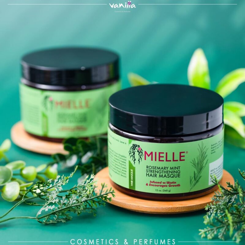 ميلي ماسك تقوية الشعر بالروزماري والنعناع 340 جم Mielle Rosemary Mint Strengthening Hair Mask 340g