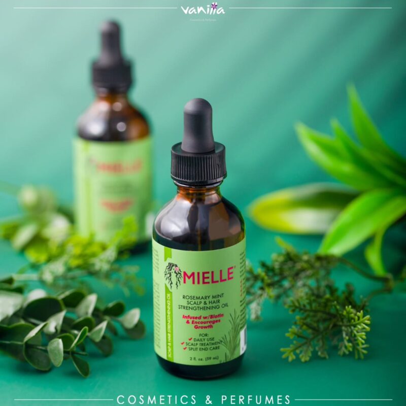 ميلي زيت تقوية الشعر وفروة الرأس بالروزماري والنعناع 59 مل Mielle Rosemary Mint Scalp & Hair Strengthening Oil 59ml