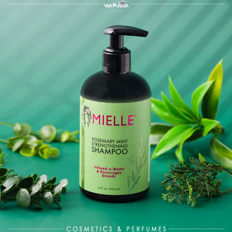 ميلي شامبو تقوية الشعر بالروزماري والنعناع 355 مل Mielle Rosemary Mint Strengthening Shampoo 355ml
