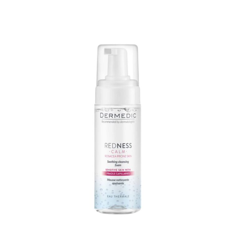 DERMEDIC Redness Calm Foaming Cleanser - 170ml ديرمديك غسول رغوي مهدئ للبشرة المعرضة للاحمرار والوردية - 170 مل