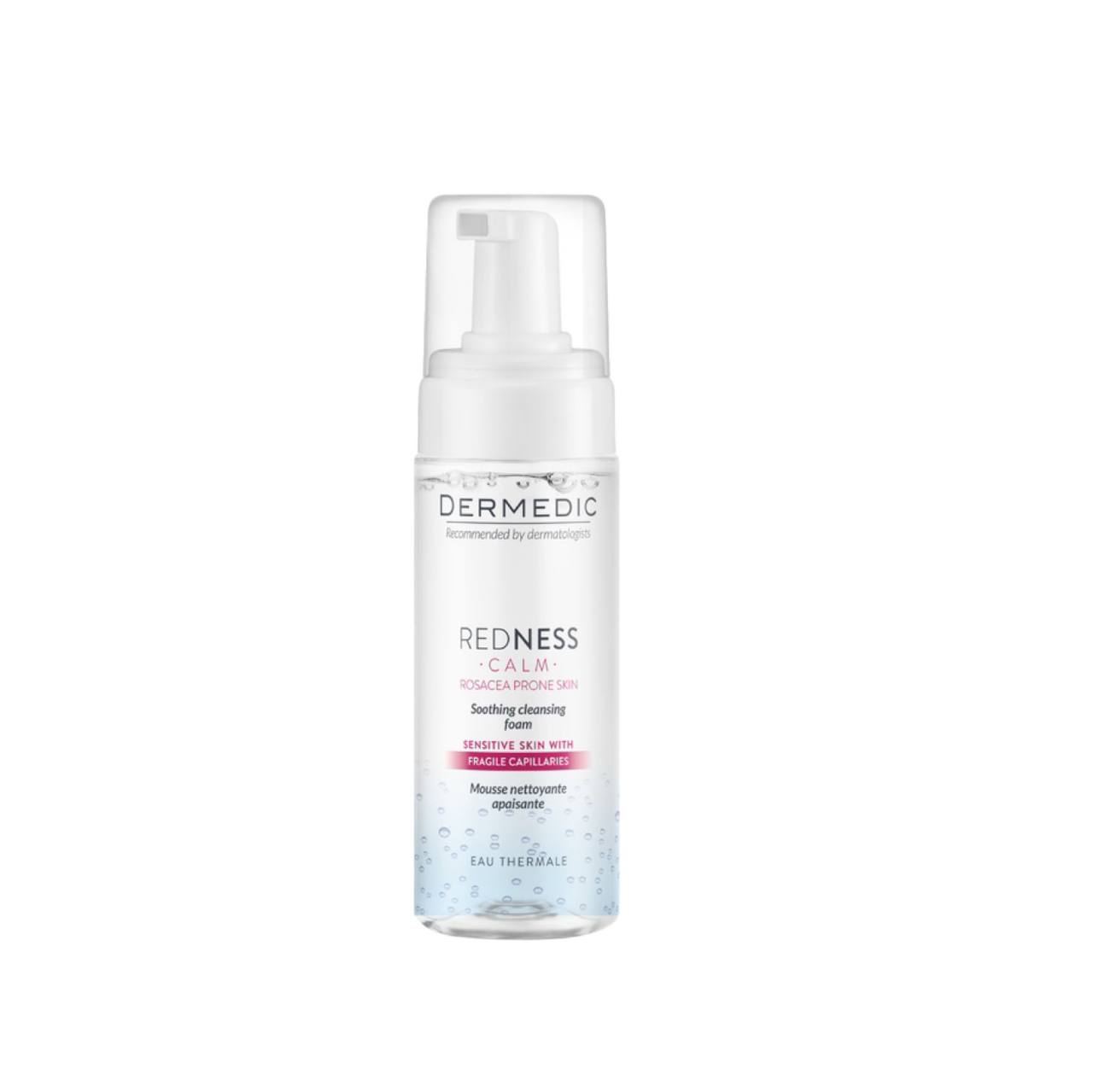 DERMEDIC Redness Calm Foaming Cleanser - 170ml ديرمديك غسول رغوي مهدئ للبشرة المعرضة للاحمرار والوردية - 170 مل