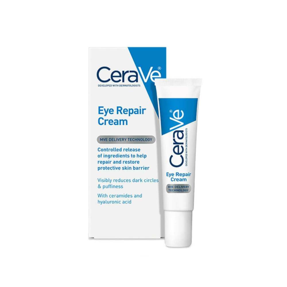CeraVe Under Eye Cream Repair for Dark Circles and Puffiness - 14.2g سيرافي كريم لعلاج الهالات والانتفاخ تحت العين - 14.2 غرام