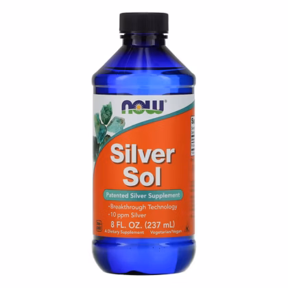 ناو فودز سيلفر سول 50 مكغ 237 مل NOW Foods Silver Sol 50 mcg 8 fl oz (237 ml)